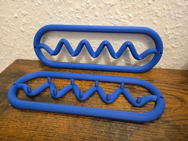 Wall-Mounted Zigzag Hook Rack — Фото 2 из 3