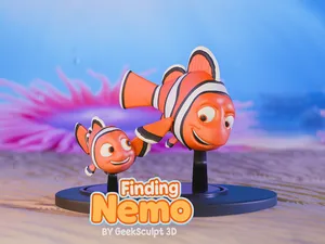 Finding Nemo Collectible Art – Marlin & Nemo