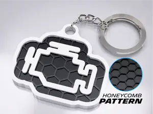 Check Engine Dashboard Icon Keychain