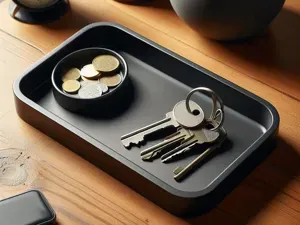 Design Key Tray with Coin Bowl