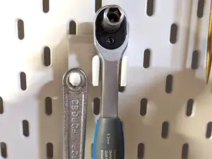 Wrench & Ratchet hooks - Ikea Skadis pegboard