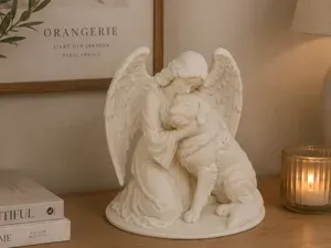 Figurine ange gardien - Golden