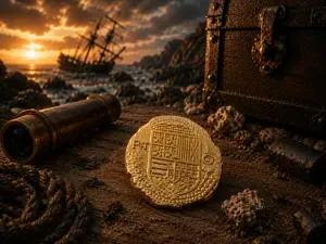 Lost Spanish Gold Wreck Coin Replica