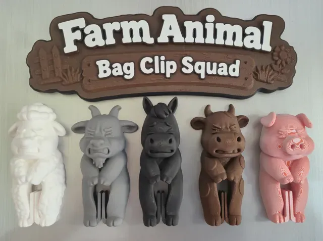 Farm Animal Bag Clip Squad — Image 3 of 10