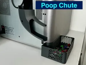 Poop chute Slide X1C P1 Series Waste Bin