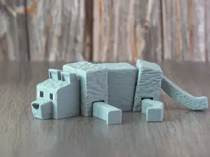 Dennis the Wolf from the Minecraft Movie