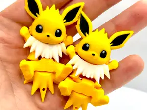 Pokemon Jolteon Flexy keychain - Lying Pose