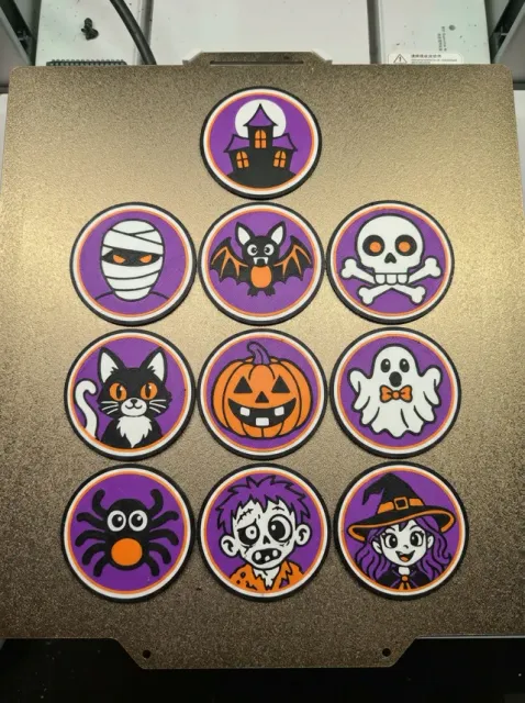 Halloween Pogs Collection – 10 Spooky Tokens — Image 4 of 4