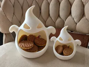 Halloween Ghost Candy Bowl holder Trick or Treat