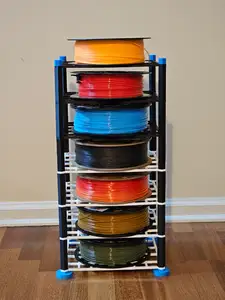 Filament Spool Shelf System No Hardware Needed!