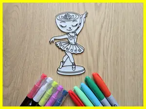 Ballerina Cappuccina DIY Coloring
