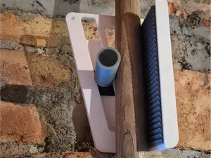 Gravity-Assist Gardening Tool Wall Mount