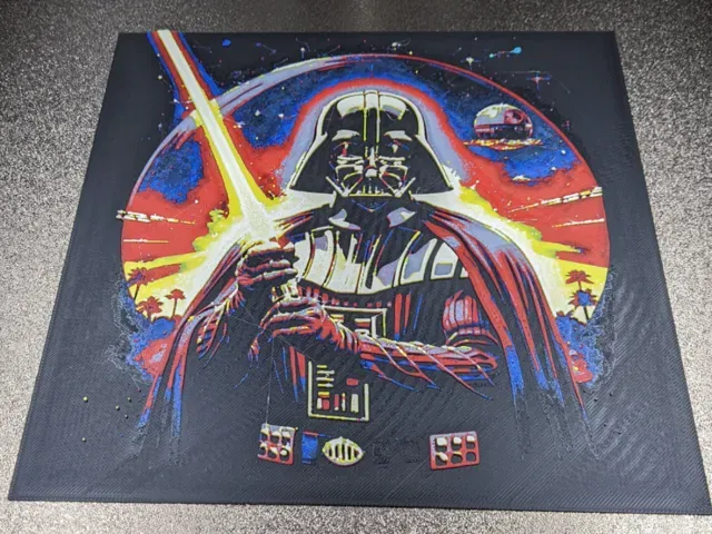 Darth Vader HueForge with frame
