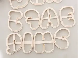 85MM Alphabet Polymer Clay | Cookie Cutters