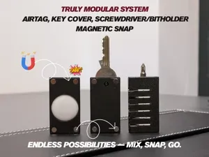 Modular Key AirTag ScrewDriver Bit Holder EDC