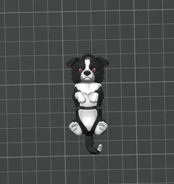 Articulated Border Collie Keychain — Image 2 of 3