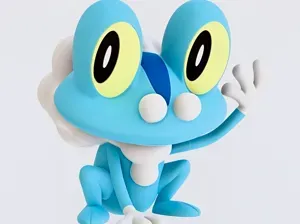 Froakie Pokemon Model; No AMS Needed - Split Frog