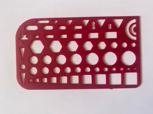Stencil forme Geometrico 3D Didattico righello 