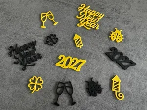 Tischdeko 2027 Neujahr Silvester