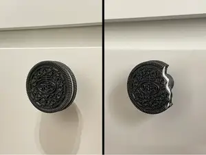 Delicious OREO Cookie Cabinet Drawer Knob / Cookie Bite Knob