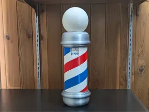 Barber Pole Clock w/ Optional Tealight