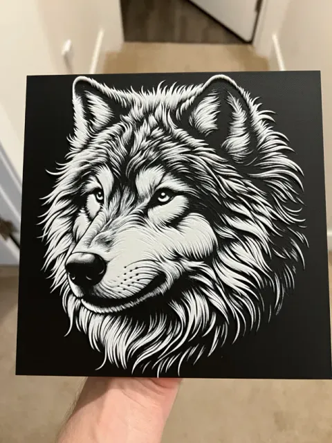 Wolf Face 2 Hueforge — Фото 2 из 5