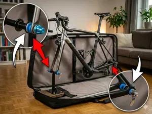 Thru-Axle Quick Release Adapter for Bike Suitcases