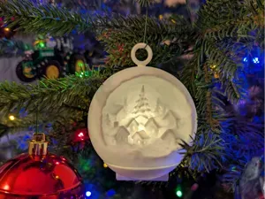 Snowball Village - Tea Light Ornament