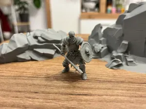 DnD Ready - Skeleton Warrior - Spear & Shield 1