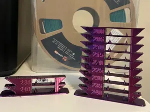PLA Silk BambuLab P1S Temperature Tower 190 - 230