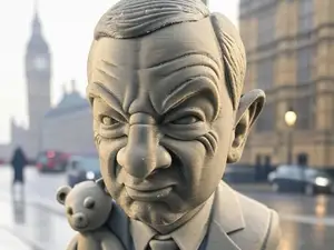 Buste Mr Bean roi de la gaffe