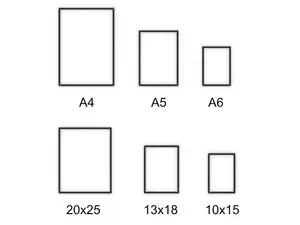 Frames | A4, A5, A6, 20x25 cm, 13x18 cm, 10x15 cm