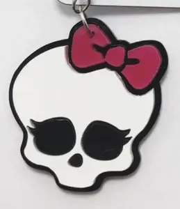 MONSTER HIGH SKULL EARRING/ KEYCHAIN