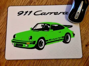 Porsche 911 Carrera Mouse Pad / Placemat