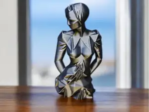 Faceted Elegance - 3D Human Figure