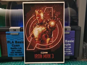 Iron Man 3 Movie Poster - Hueforge Art
