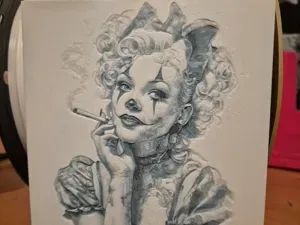 female clown hueforge