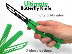 Ultimate Butterfly Knife (Fully 3D Printed)