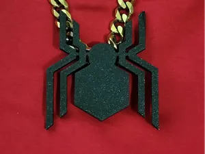 Spiderman Logo Necklace Charm