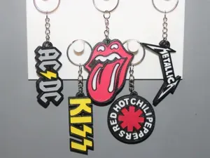 Porte clé Musique Band lot de 5