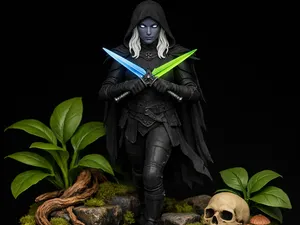 Mara - Drow Ranger (2 poses)