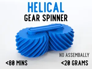 Helical Gear Spinning Fidget