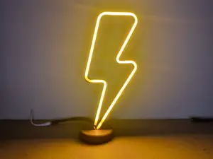 Lightning Neon Lamp – Wall or Desk Mount