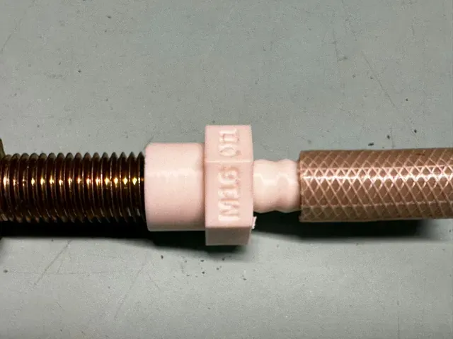 Parametric Auto-Labeled Female UNC Hose Adapter — Фото 8 из 9