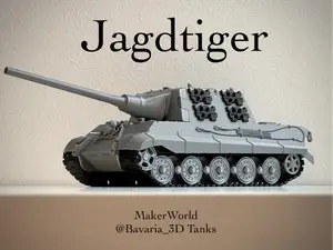 Jagdtiger Tank Destroyer with Movable Barrel 1/35