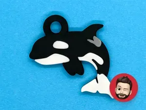 Animals orca killer whale keychain