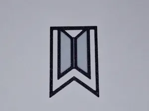 BTS graffetta / segnalibro con logo