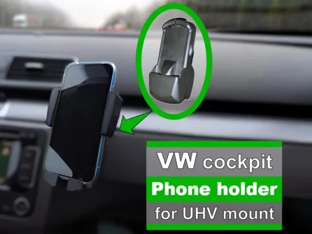 VW smartphone holder UHV preparation | Handyhalter