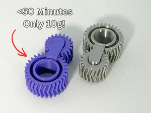 Dual Double Helical Gear Fidget Toy