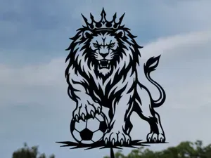Lion King Soccer Wall Art
